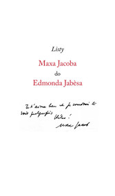 Listy Maxa Jacoba do Edmonda Jabesa