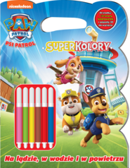 Na lądzie, w wodzie i w powietrzu. Psi Patrol. SuperKolory