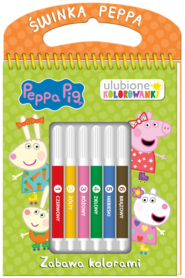 Zabawa kolorami. Świnka Peppa. Ulubione kolorowanki