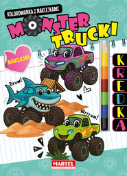 Monster Trucki. Kolorowanka z naklejkami (modułowa kredka)