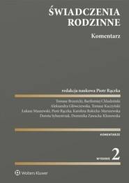 Świadczenia rodzinne. Komentarz