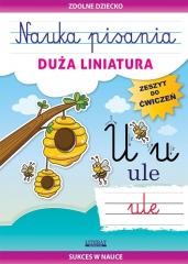 Nauka pisania. Duża liniatura. Zeszyt do ćwiczeń
