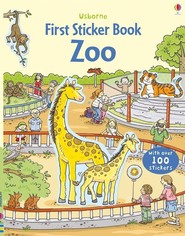 First Sticker Book Zoo wer. angielska