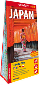 Japonia (Japan) laminowana mapa samochodowo-turystyczna 1:1 400 000