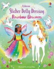 Sticker Dolly Dressing. Rainbow Unicorns wer. angielska