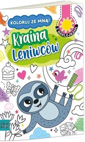 Kolorowanka a4 koloruj ze mną - kraina leniwców