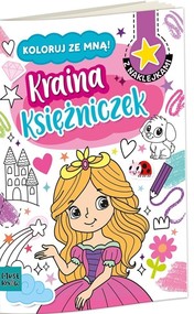 Kolorowanka a4 koloruj ze mną - kraina księżniczek