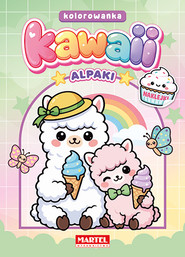 Alpaki Kawaii. Kolorowanka z naklejkami