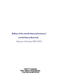 Bulletin of the Jewish Historical Institute / Jewish History Quarterly