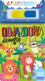 Odjazdowa dżungla. Kolorowanka z pisakiem wodnym