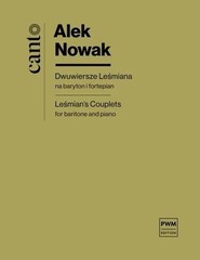 Dwuwiersze Leśmiana nuty na baryton i fortepian