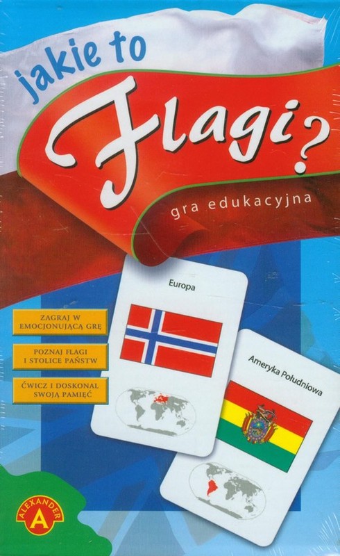 okładka Jakie to flagi mini gra edukacyjna książka