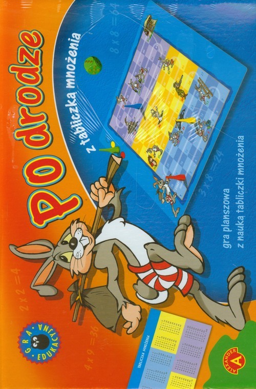 okładka Po drodze z tabliczką mnożenia gra planszowa z nauką tabliczki mnożenia książka