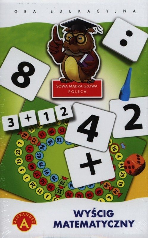 okładka Wyścig matematyczny Gra edukacyjna książka