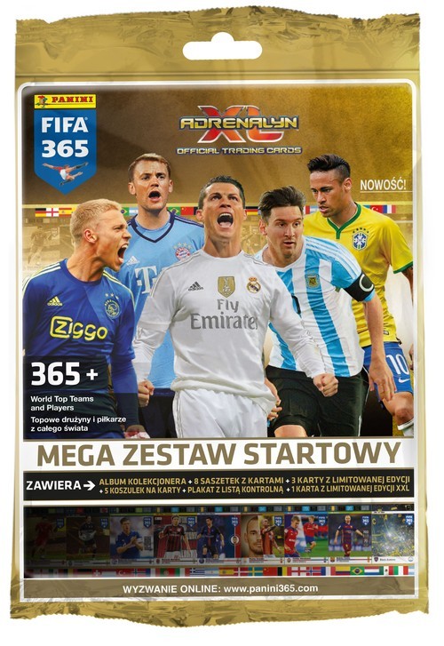 okładka Adrenalyn XL Mega zestaw startowy FIFA 365 książka