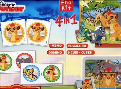 okładka Puzzle EduKit 4w1 Król Lew książka