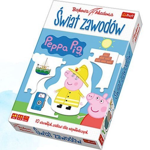 okładka Bajkowa Akademia Peppa Pig Świat zawodów książka