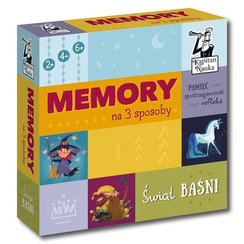 okładka Kapitan Nauka Memory na 3 sposoby Świat baśni książka