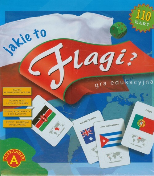 okładka Jakie to flagi gra edukacyjna książka