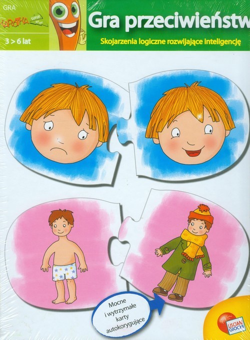 okładka Gra przeciwieństw Skojarzenia logiczne rozwijające inteligencję książka