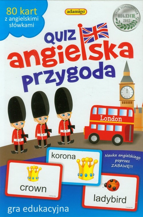 okładka Angielska przygoda quiz książka