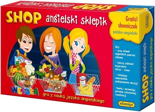 okładka Shop Angielski sklepik Gra edukacyjna książka