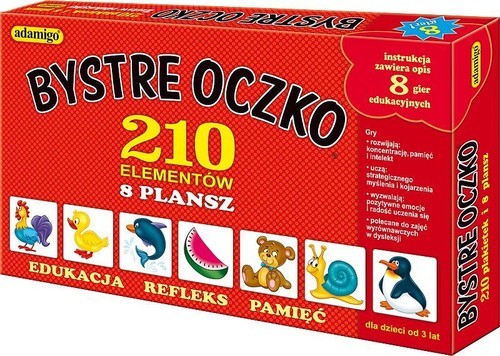 okładka Bystre oczko zabawka edukacyjna książka