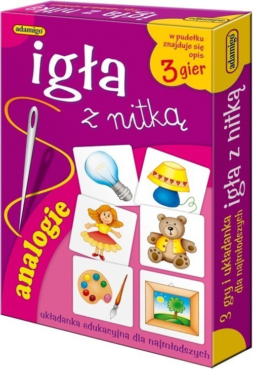 okładka Igła z nitką Układanka edukacyjna książka