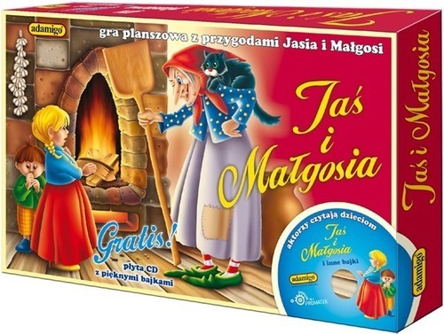 okładka Jaś i Małgosia Gra planszowa z płytą CD książka