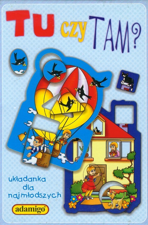 okładka Tu czy tam Układanka dla najmłodszych książka