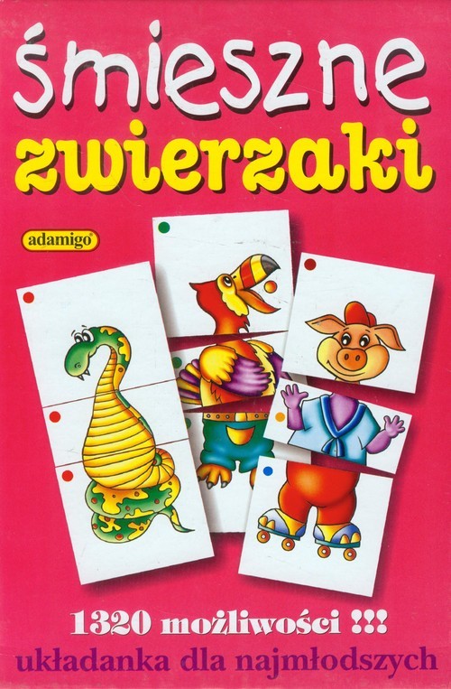 okładka Śmieszne zwierzaki Układanka dla najmłodszych książka