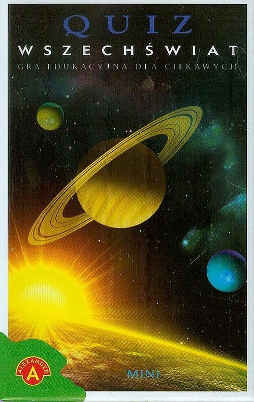 okładka Wszechświat Quiz MINI gra edukacyjna dla ciekawych książka