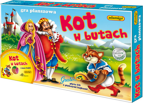 okładka Kot w butach Gra planszowa książka