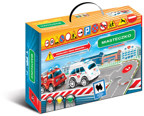 okładka Miasteczko Gra planszowa książka