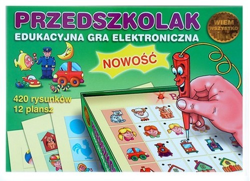 okładka Przedszkolak Edukacyjna gra elektroniczna książka