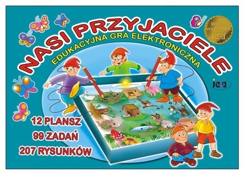 okładka Nasi Przyjaciele Edukacyjna gra elektroniczna książka