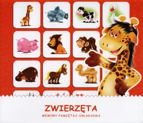 okładka Zwierzęta Memory pamiętaj - układanka książka