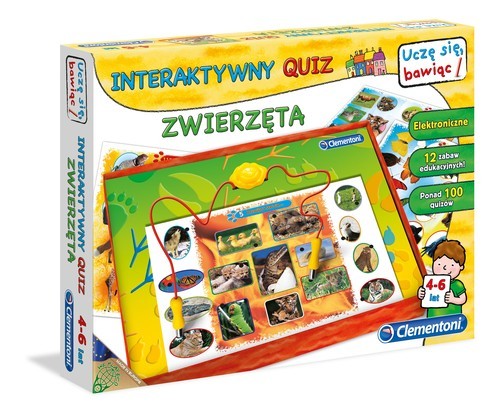 okładka Interaktywny quiz Zwierzęta książka