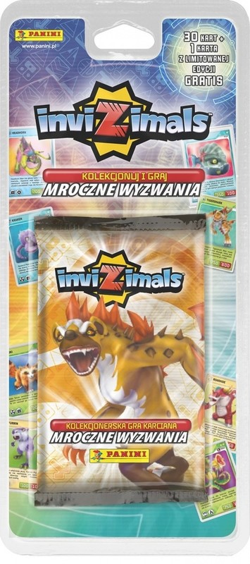 okładka Invizimals blister 5 saszetek z kartami książka