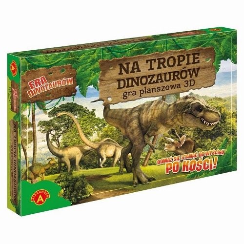 okładka Na tropie dinozaurów - Era dinozaurów Gra planszowa 3D książka