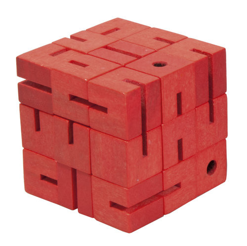 okładka IQ-Test Flexi Cube, drewno, czerwona 17512 książka