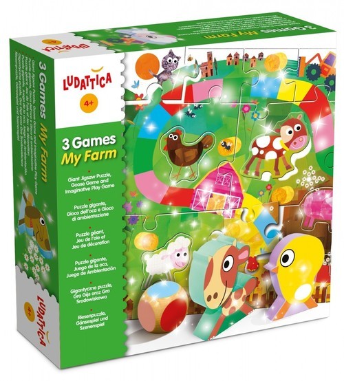 okładka Ludattica 3 gry Moja Farma) książka