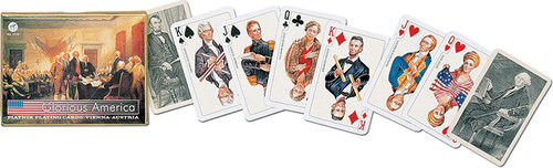 okładka Karty do gry Piatnik 2 talie Glorious America książka