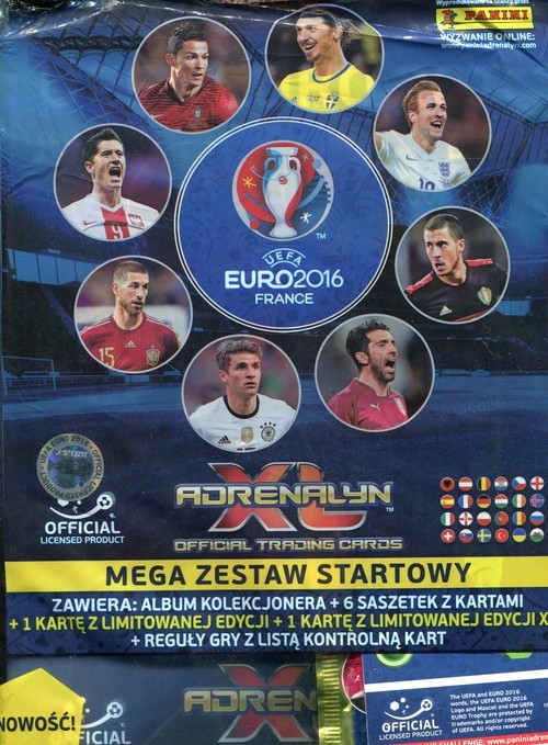 okładka Adrenalyn XL UEFA EURO 2016 Mega Zestaw startowy książka