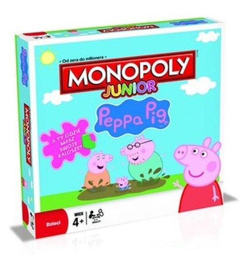 okładka Monopoly Junior Peppa Pig książka