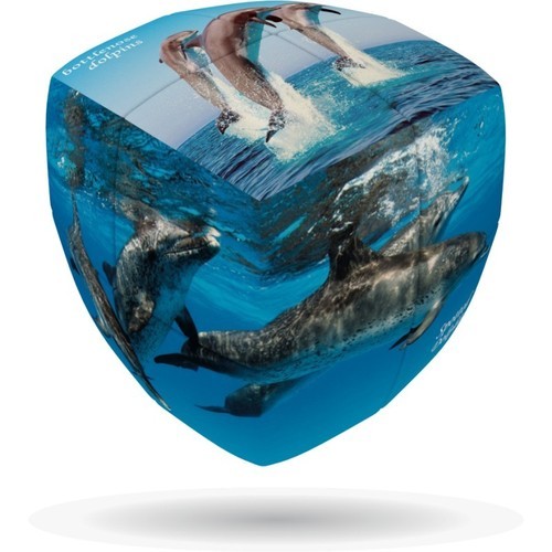 okładka V-cube 3 Delfiny (2x2x2) wyprofilowana książka