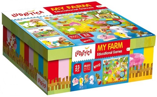 okładka Ludattica My farm Educational games książka | LISCIANI