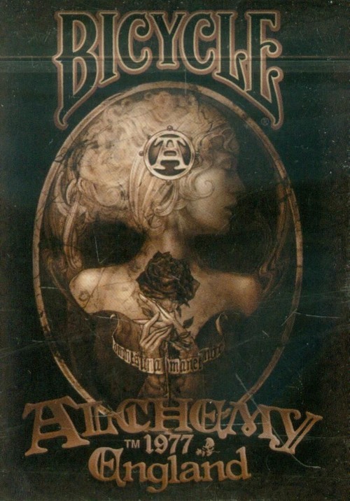 okładka Bicycle Alchemy 1977 England Talia kart książka