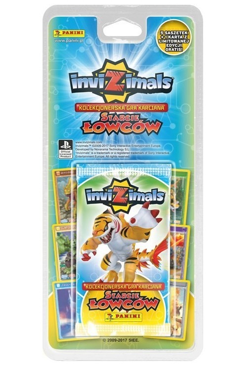 okładka Invizimals Starcie Łowców 5 saszetek książka