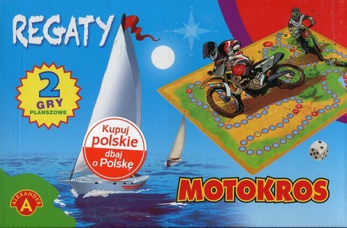 okładka Regaty Motokros 2 gry planszowe książka